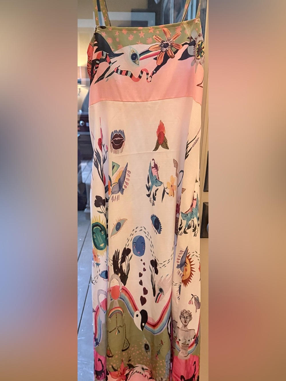 Multi-Color Printed Maxi dress